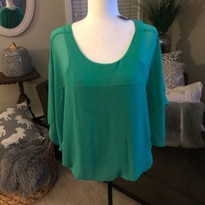 Green express top NWT